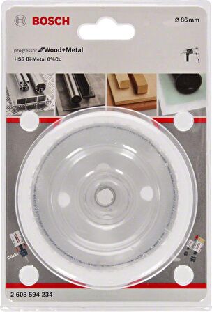 Metal ve Ahşap 86 mm Hss Bi-Metal %8 Kobaltlı Delik Testeresi BOSCH 2608594234